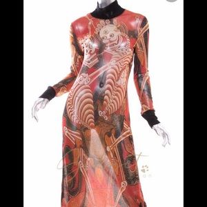 ISO vivienne Tam skeleton print dress